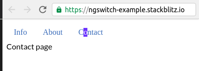 ionic ngSwitch example
