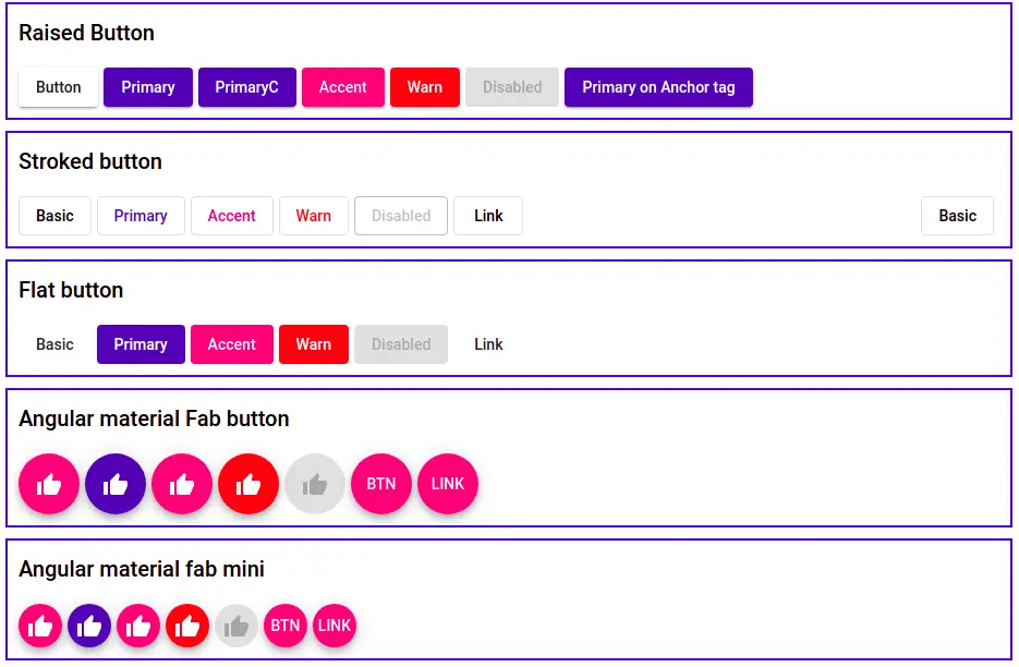 Angular Material Card Design Examples