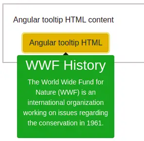Angular tooltip HTML content