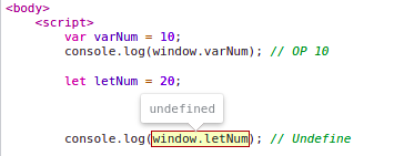 Javascript let vs var example 2