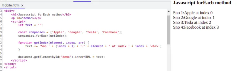 When And How To Use Javascript Foreach Method Edupala 4659