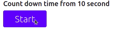 Javascript timer countdown example