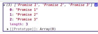 Javascript promise all example