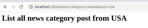 Express Router query params